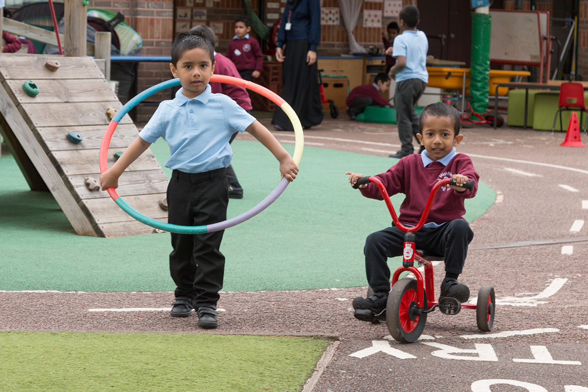 Two boys playing